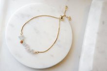 Load image into Gallery viewer, Morganite "ANGELEA" tumbled stone necklace and bracelets.
