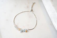 Load image into Gallery viewer, Morganite "ANGELEA" tumbled stone necklace and bracelets.
