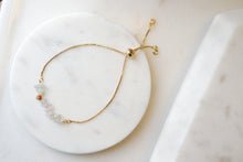 Load image into Gallery viewer, Morganite "ANGELEA" tumbled stone necklace and bracelets.
