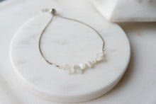 Load image into Gallery viewer, Moonstone "COSIMA" tumbled stone necklace and bracelets.
